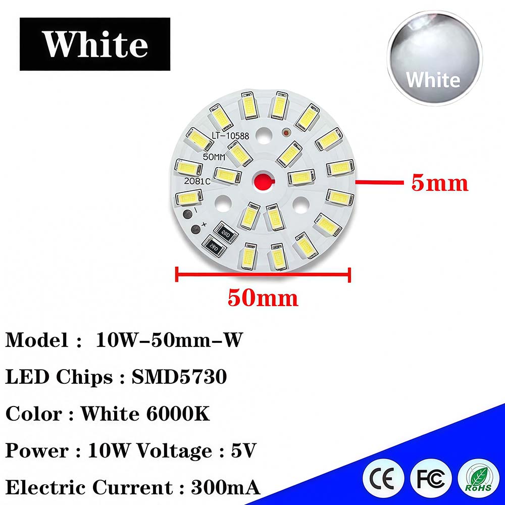 5-10 pièces 5W 10W Blanc 6000K - Desk Setup Lamp avis et prix